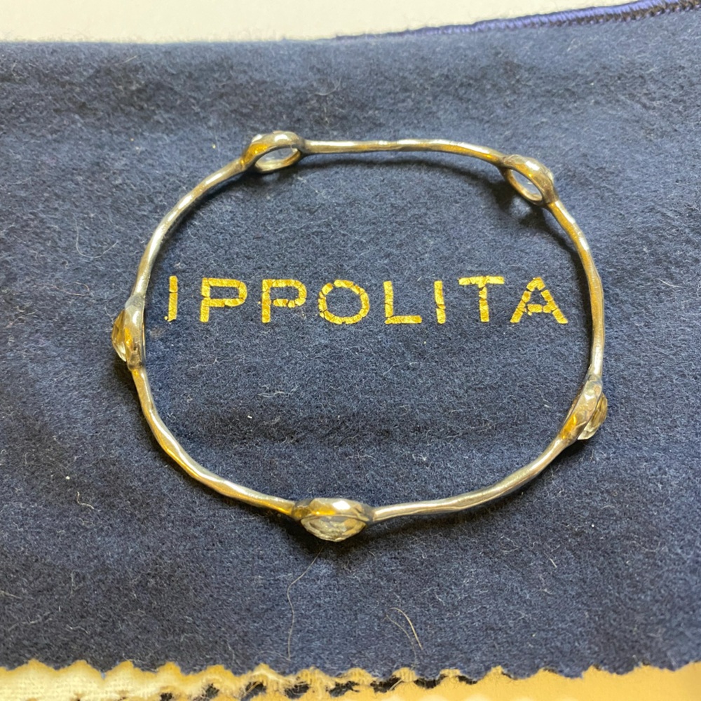 Ippolita 5-stone Silver Bangle
